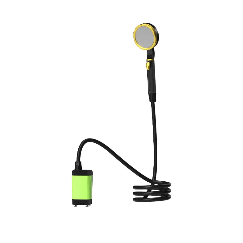 Portable Outdoor Camping Shower Set Waterproof with Digital Display Rechargeable Electric Shower Pump Hiking Travel Pet Watering