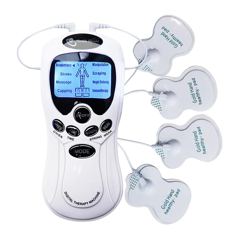 Tens Machine Physiotherapy Electronic Pulse Muscle Stimulator Relax Neck Back Shoulder Hand Pain Relief Electrotherapy