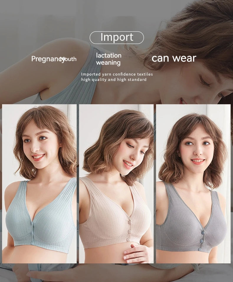 New Cotton Maternity Nursing Bras Pregnant Breastfeeding Pregnancy Women Underwear Breast Feeding Bra Soutien Gorge Allaitement