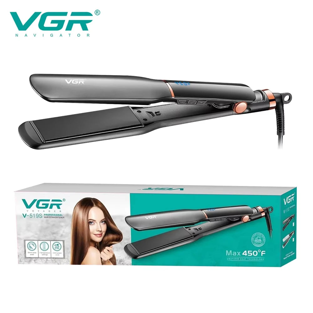 VGR Small Flat Iron Short Hair Pencil Flat Iron Mini Hair Straightener Tiny Hair Straightening Ceramic Beard Straightene V-519