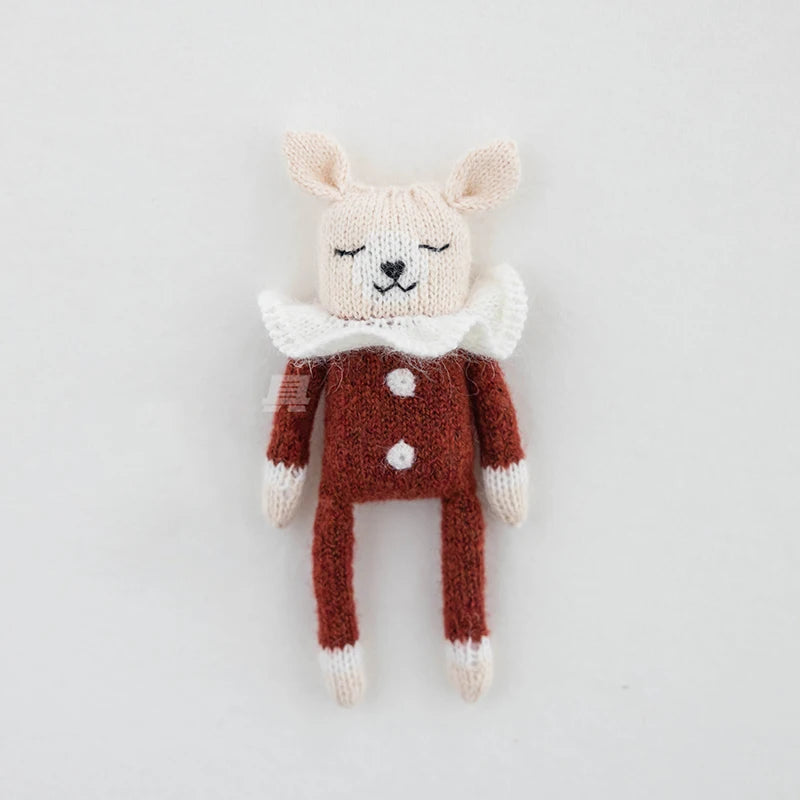 Newborn Photography Props Christmas Themed Pine Needle Gingerbread Man Decoration For Boys Girls Photo 2 Color Wrap Accessories