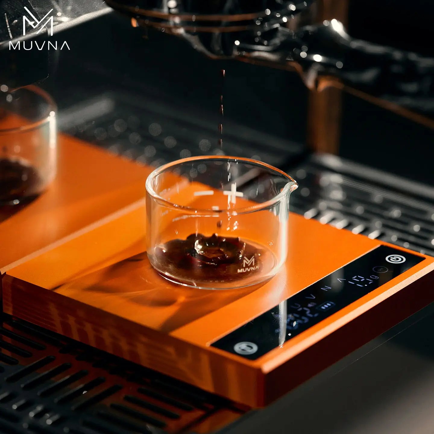 MUVNA Zero G PLUS Coffee Scale 0.1kg/Electronic scale for hand brewed coffee Home Barista Espresso Smart Electronic Scale black