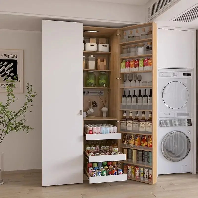 Snack Storage Cabinet Wine Cooler Sideboard Dining Cabinet Against The Wall All-in-one Pantry Cabinet Living Room Custom Size