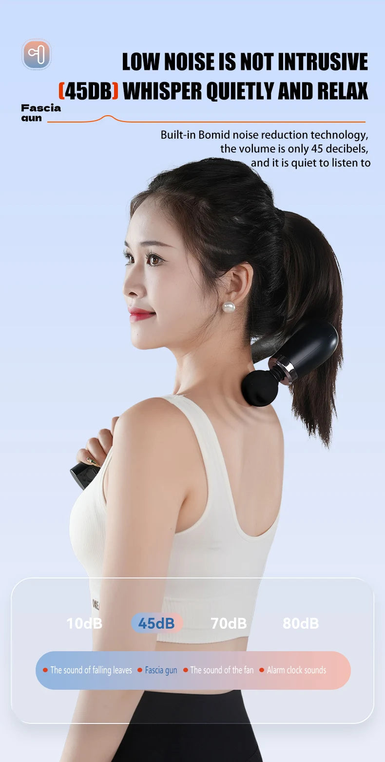 Electric Fascia Gun Massager Body Relaxation Trigger Point Massage Machine for Fitness Hammer Home Handheld Hammer