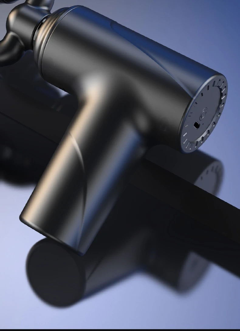 2025 New Mini Double Headed Fascia Gun Portable Fitness Muscle Electric Massage Gun Relaxing Cervical Fascia Gun