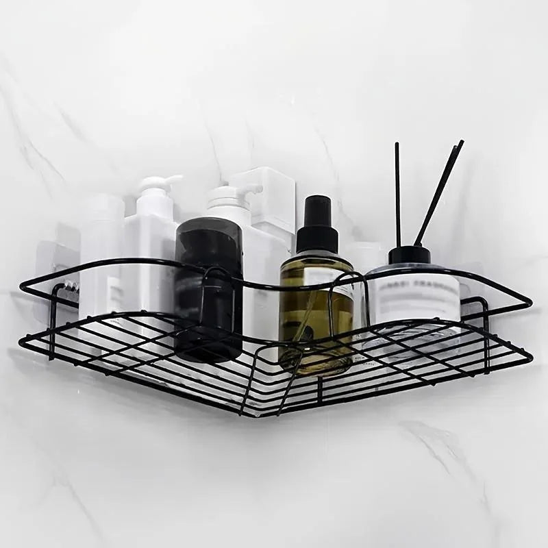Bathroom Shelf Shampoo Storage Rack Holder Kitchen No Punching Triangle Storage Rack Bathroom Accessories