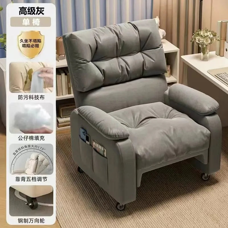 Sofa Computer Chair Sitting Comfort Home Lazy Chair Can Lie in The Bedroom Internet Cafe Single Lazy Sofa Gaming Chair