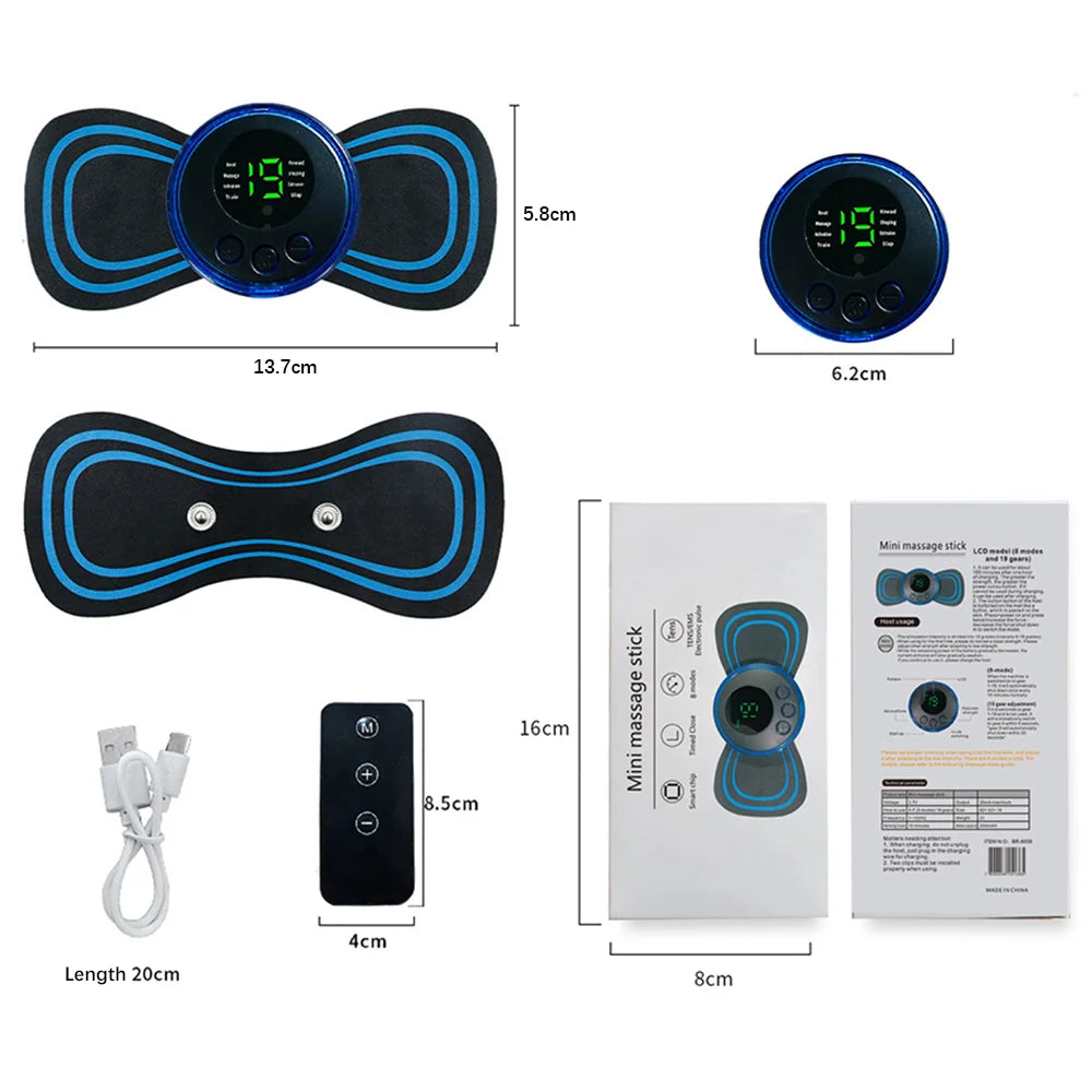 New Cervical Massage Device Mini Massager Micro Current Neck Portable Shoulder Massager to Relieve Fatigue