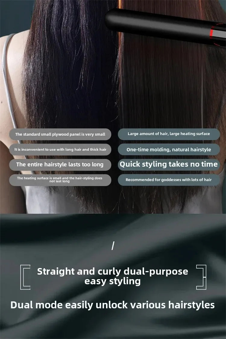 Professional Ionic Hair Loss Ceramics Rapid Heating Hair Loss Curl Flat Iron Negative Ion Hair Loss Curl Straightening Iron Rod