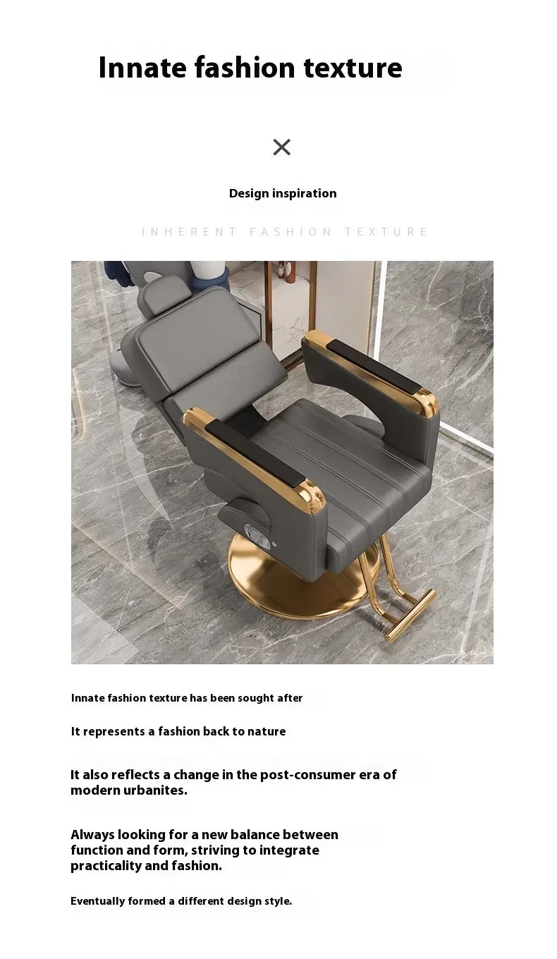 Barber Shop Barber Chair, 360° Rotatable, Hydraulic Lift Chairs, New Design, Customizable Hair Salon Store Furniture Wholesale