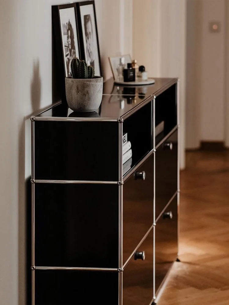 Cabinet for living room Storage locker drawer type storage Bedroom chest of drawers Organizer furniture Dual cabinet combination