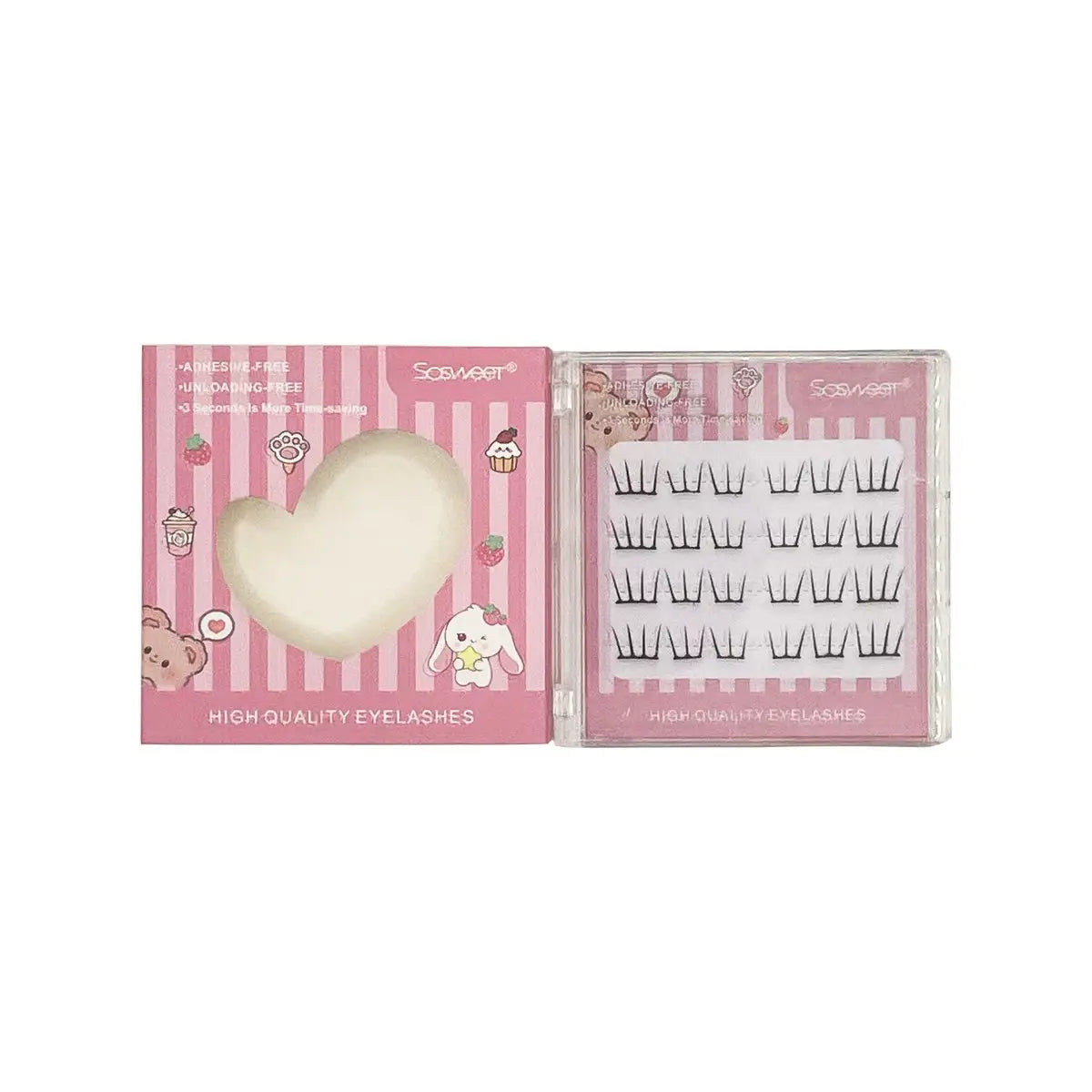 Natural Look Self Adhesive Eyelashes Clusters No Glue Needed Individual Lashes Reusable Soft Lash Extensions For Beginners Easy