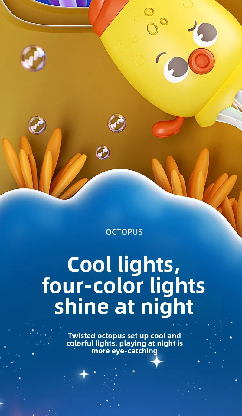 Dancing Octopus Electronic Pets Luminous Fidget Toys Interactive Antistress Stress Relief Toy for Toddler Baby Children Adult