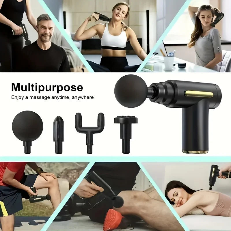 Fascial Gun Muscle Massage Gun Deep Tissue Muscle Handheld Percussion Massager For Body Back And Neck Leg