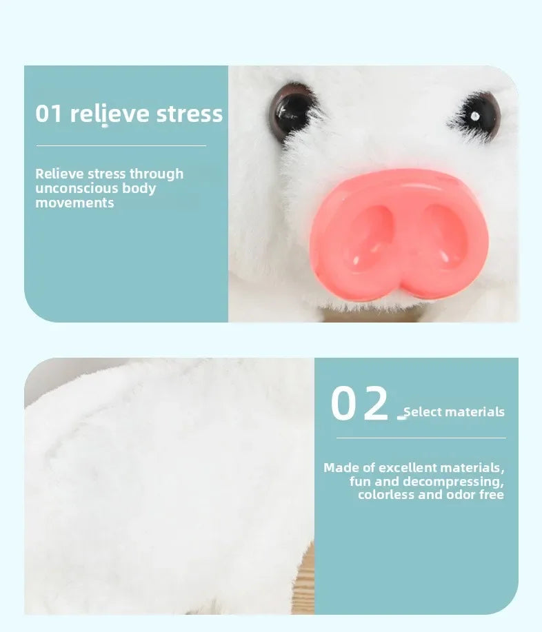 Electric Plush Leash Pig Simulation Called Walking Swing Electronic Pet Play House Doll Children's Toyshuggywuggytańczący kaktus