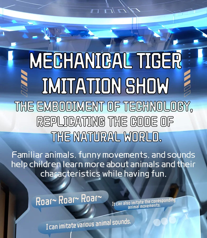 Jjrc R38 Smart Mechanical Tiger Robot Toy Electronic Pet With Touch Gesture Sensing Cross-Border Dancing Stunt Gift