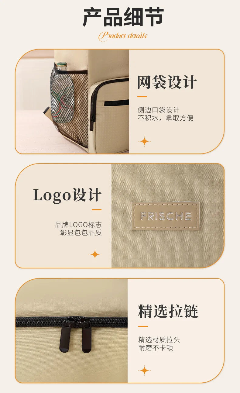 1pc Insulated Backpack Cooler Large Capacity Oxford Cloth Backpack Outdoor Travel Beer Bag Waterproof PEVA Lined Ice Bag