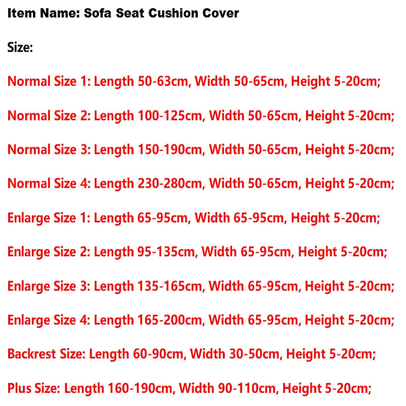 Polar Fleece Sofa Seat Cushion Cover Elastic Sofa Covers for Living Room Pet Kids Mat Chair Cover Furniture Protector 10 Sizes