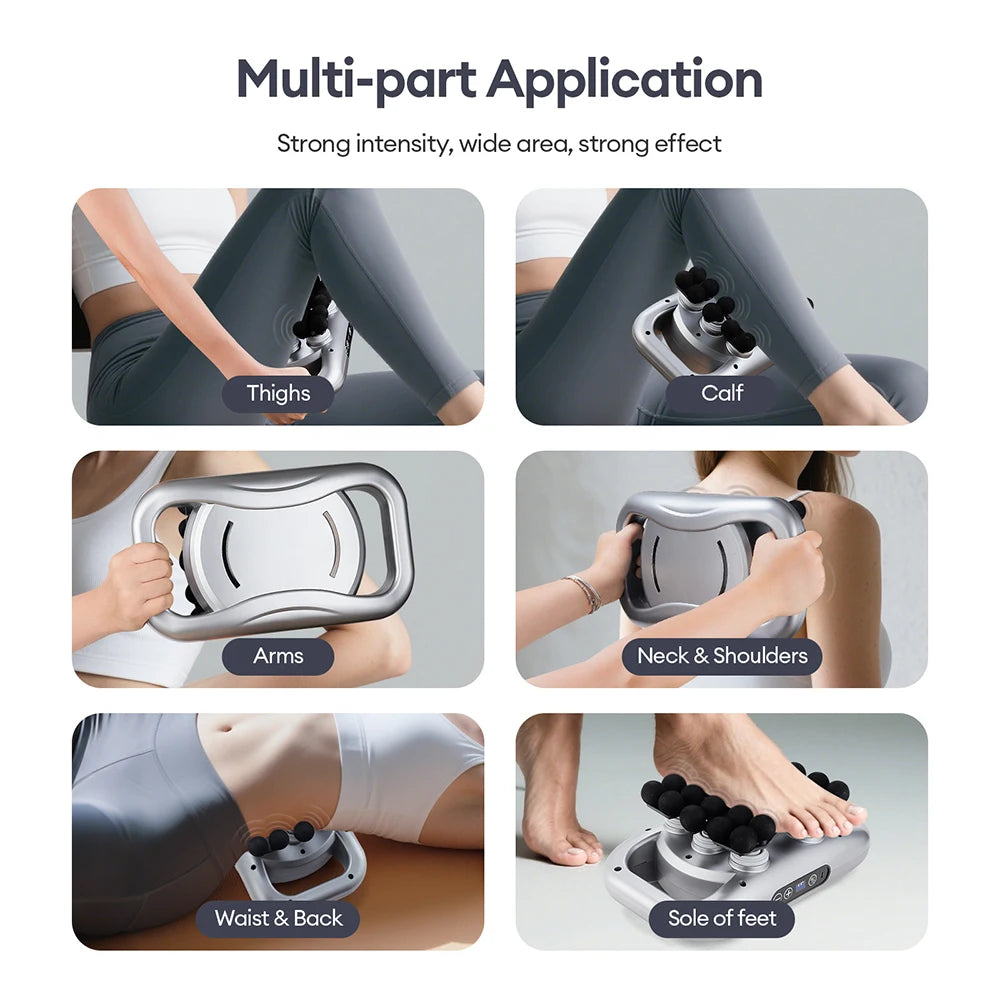 48-Heads Body Massage Gun High-Frequency Vibration Fascia Gun Back Waist Thigh Massager Neck Shoulder Massager Muscle masajeador