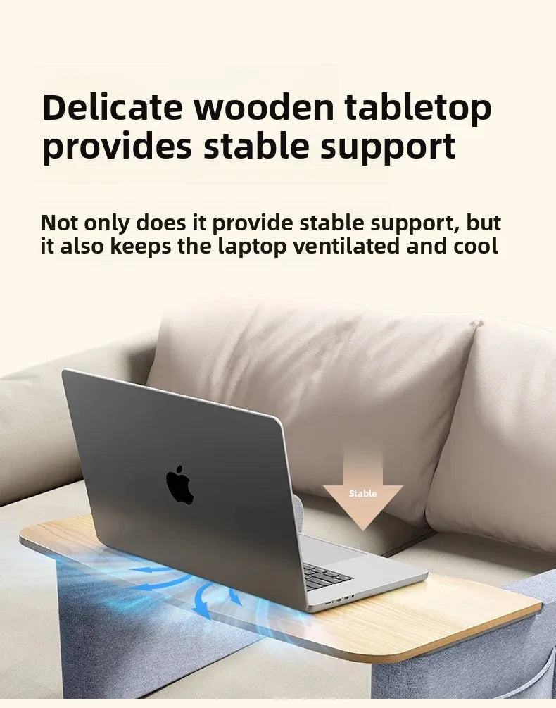 Multi-Functional Knee Laptop Desk Lazy Sofa Tray Table Bed Writing Stand Reading Gaming Table for Small Space Use