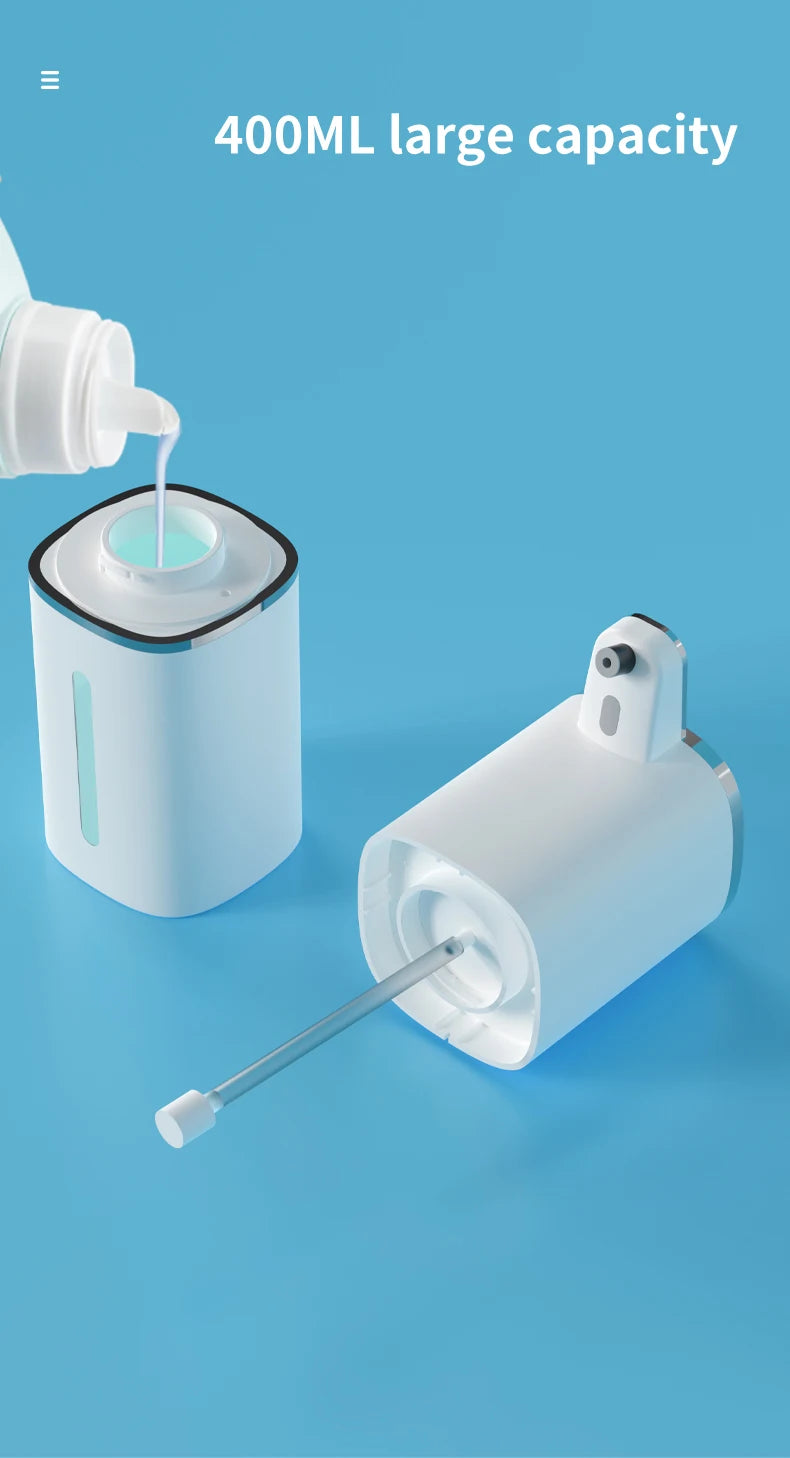 400ML Light Display Wall-Mounted Or Desktop 4-Levels Adjustable Induction Infrared Electric Automatic Smart Sense Soap Dispenser