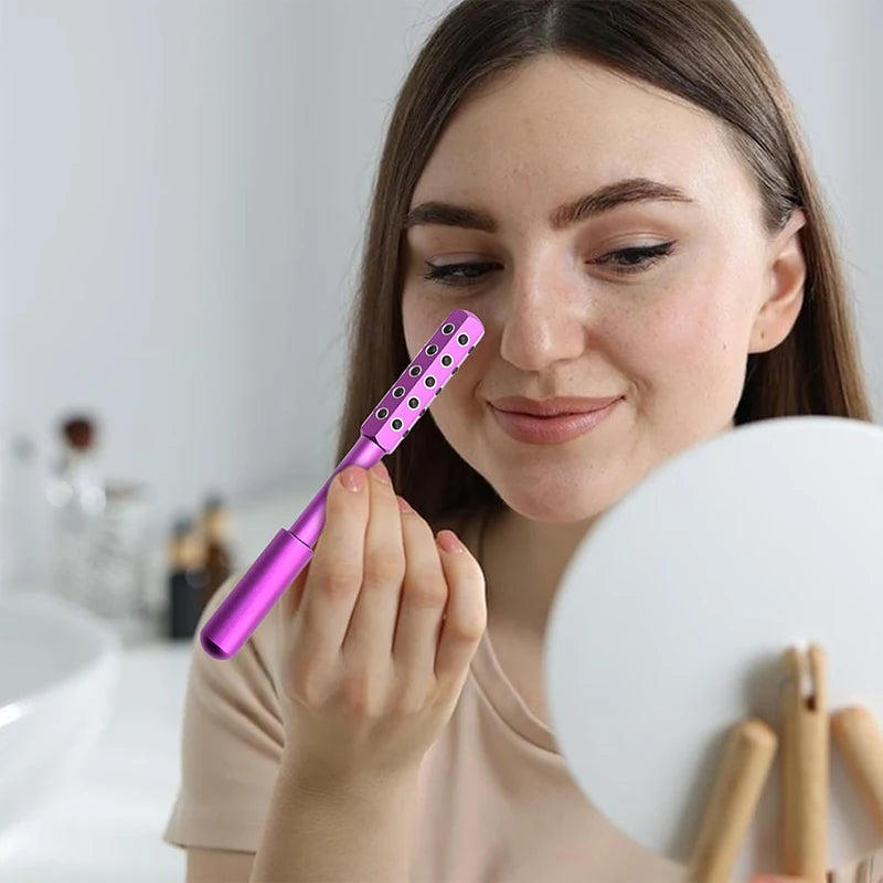 24 Germanium Face Massage Beauty Acupoint Roller Stick Wholesale Beauty Roller Tool Face Gua Sha Massager Women Skin Care Beauty