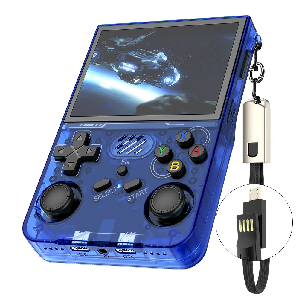 R36S updated R36XX Retro Handheld Game Console Linux ARKOS 3.5Inch IPS Screen Portable Pocket Video Player  Wi-Fi Games Kid Gift