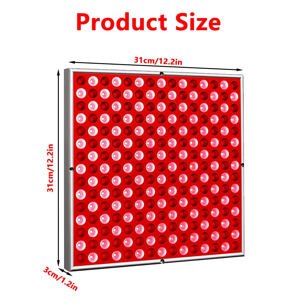 45W NEW LED Light Therapy Panel Body Pain Relief Treatment 660nm 850nm Near Infrared Full Body Face Anti Aging Red Grow Light