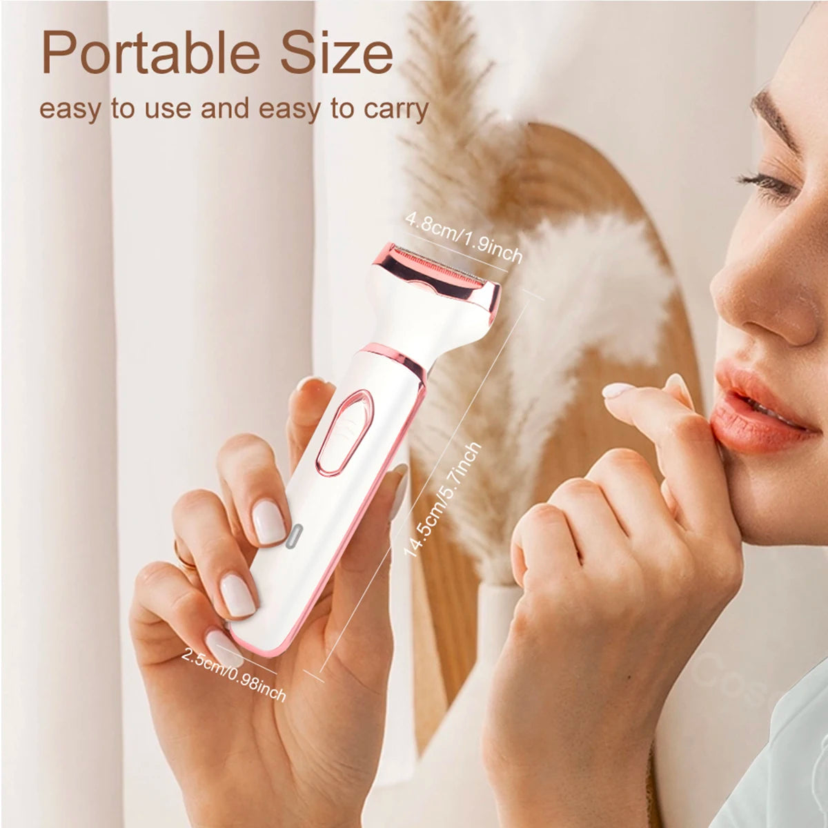 Women Electric Shavers Razors on Leg Armpit, Epilator Nose Hair Remover Facial Body Bikini Eyebrow Beard Mustache Women Trimmers