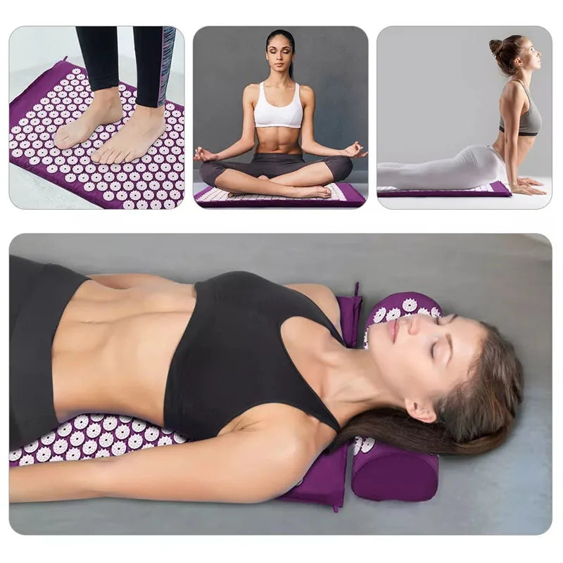 Extra Long Acupuncture Back Body Massage Yoga Sport Fitness Cushion Kuznetsov's Applicator Acupressure Spike Mat Pain Relief