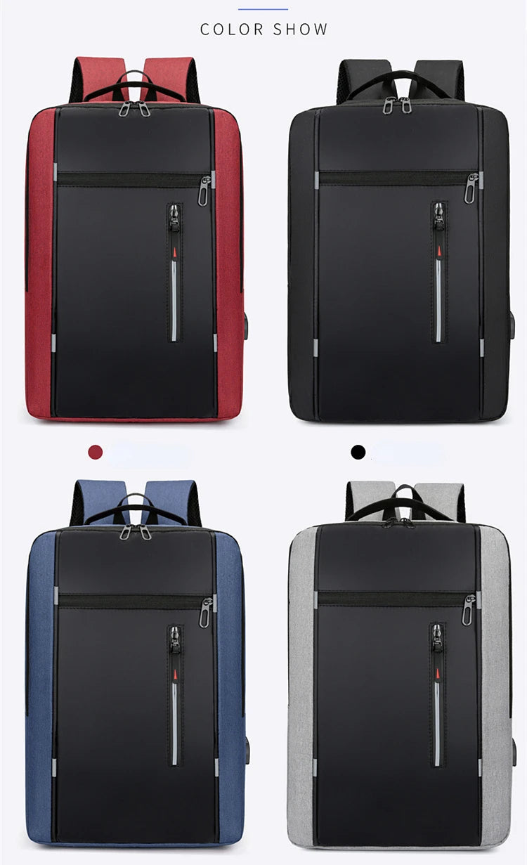 Waterproof Business Backpack Men USB School Backpacks 15.6 Inch Laptop Backpack Large Capacity Bagpacks for Men Back Pack Bags