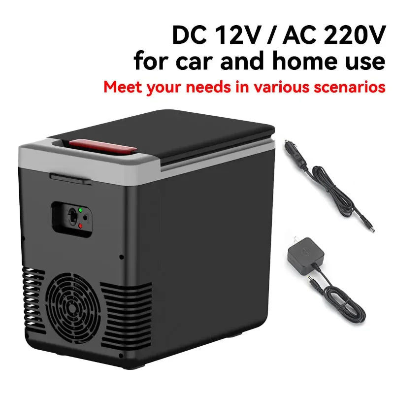 10L mini Refrigerator For Car Home Travel Refrigerator 12V 220V Auto Freezer Cooler & Warmer Electric Fridge Portable Icebox