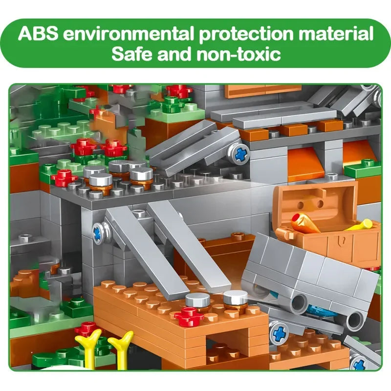 1315pcs The Village Special Edition Building Blocks With Steve Action Figures Set Toy