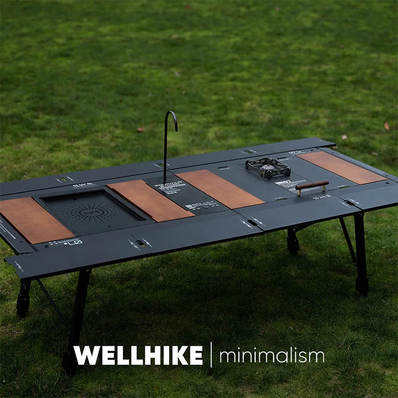 Outdoor SWS Five Unit IGT Table 5 Multi functional Folding Aluminum Alloy Height Adjustable Table