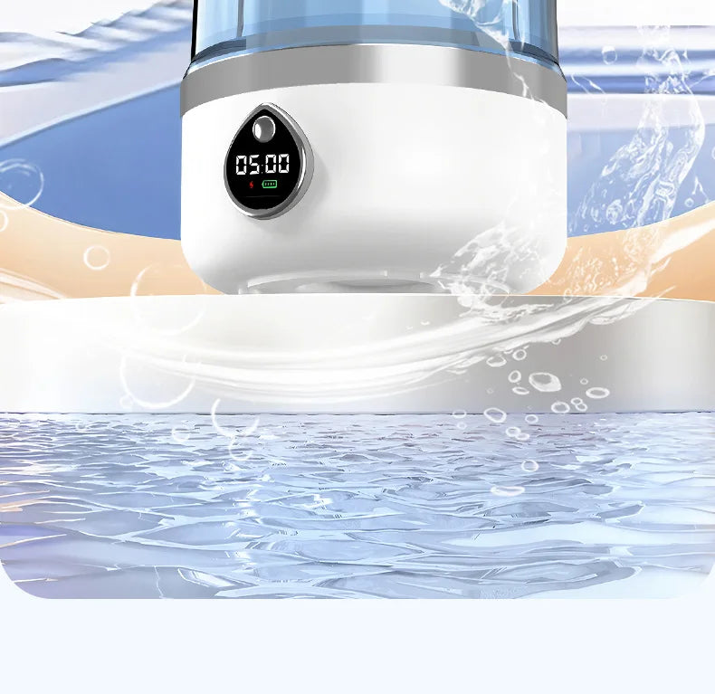 TINSOL New Mini Portable Washing Machine USB Charging Support Silent Fully Automatic Wash Essential for Dorms and Travel