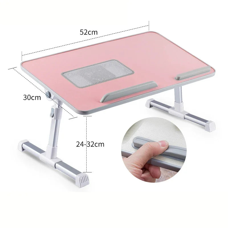 Multi-functional Folding Laptop Stand Holder Study Table Desk Foldable Computer Desk for Bed Sofa Tea Serving Table Stand