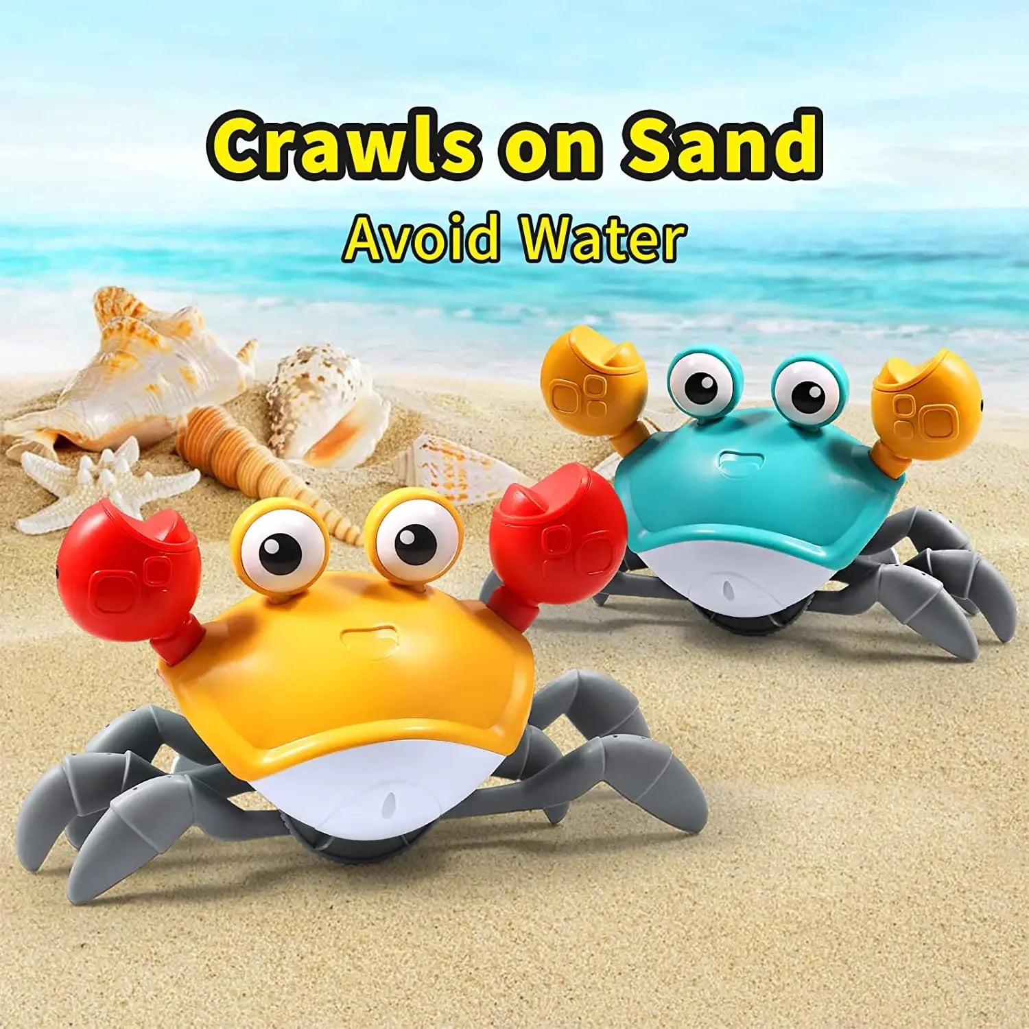 Kids Induction Escape Crab Octopus Crawling Toy Baby Electronic Pets Musical Toys Toddler Moving Avoid Obstacles Toy  No Battery