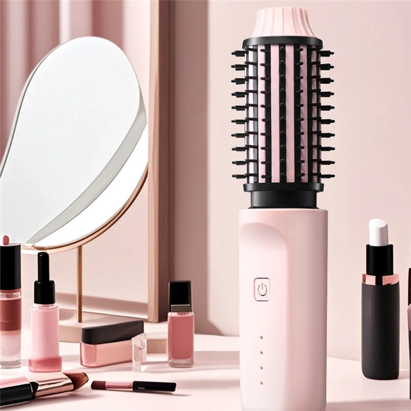 2-In-1 Smart Wireless Electric Comb For Straightening And Curling Hair, Large Capacity, Salon-Quality Accessory