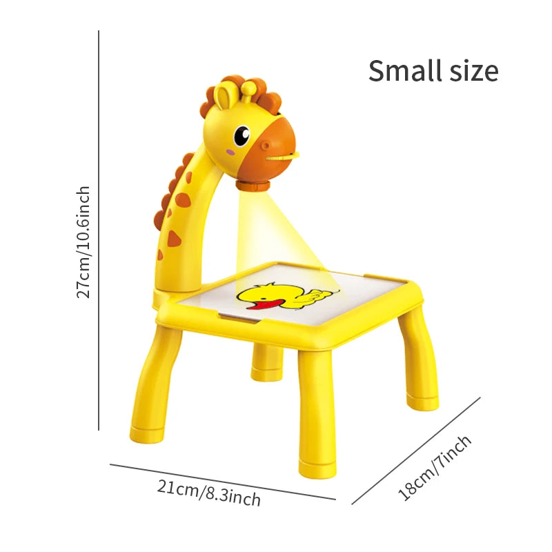 Children's Projection Drawing Board Multi-functional Drawing Table Projector Graffiti Puzzle Toy