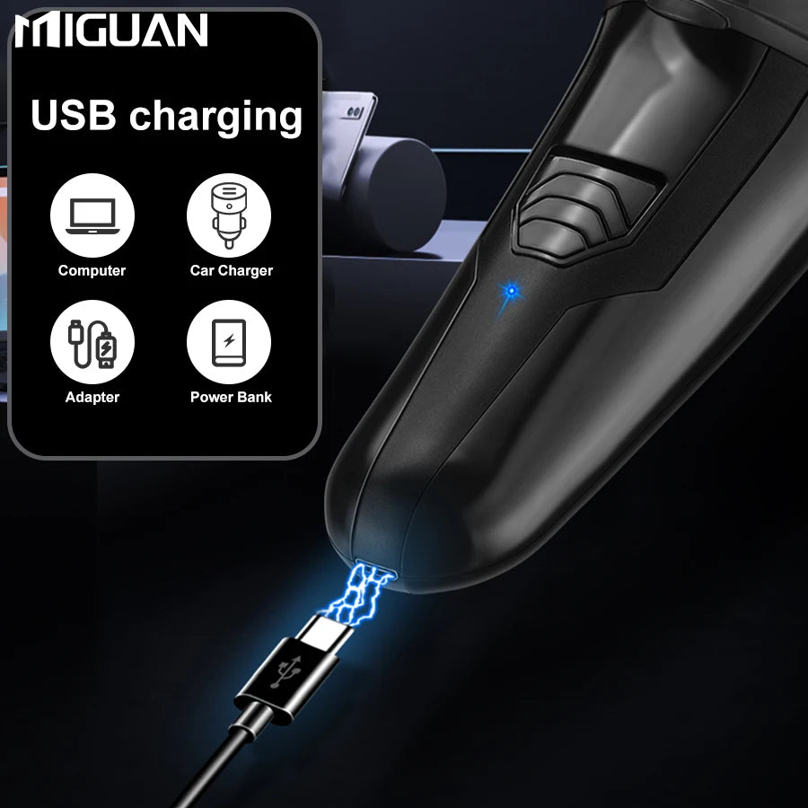 Electric shaver, rechargeable mini portable shaver, intelligent floating shaver, the choice of gift for men, Father's Day Gift