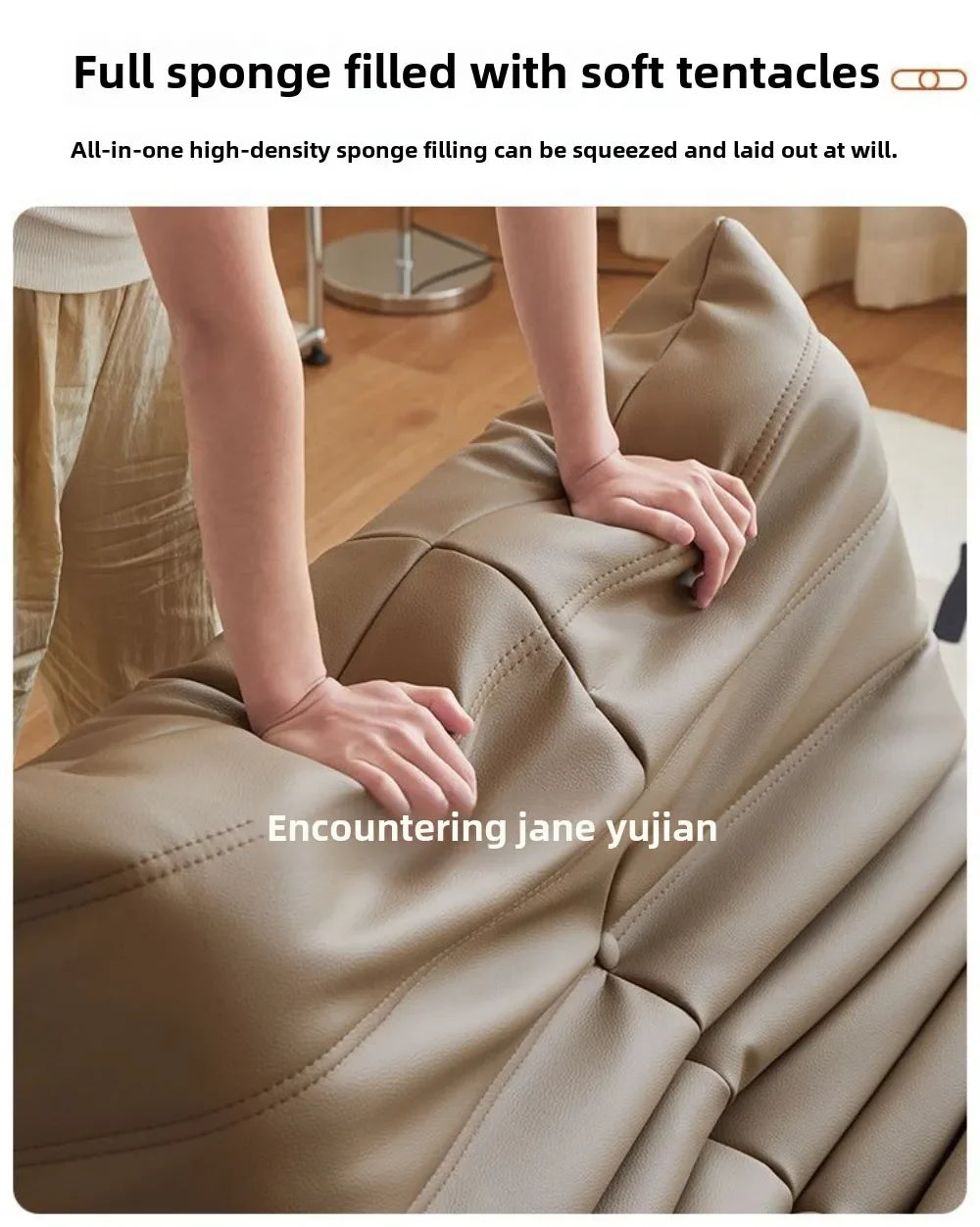 Internet celebrity caterpillar lazy sofa single lying balcony leisure chair can lie down can sleep togo modern simple living roo