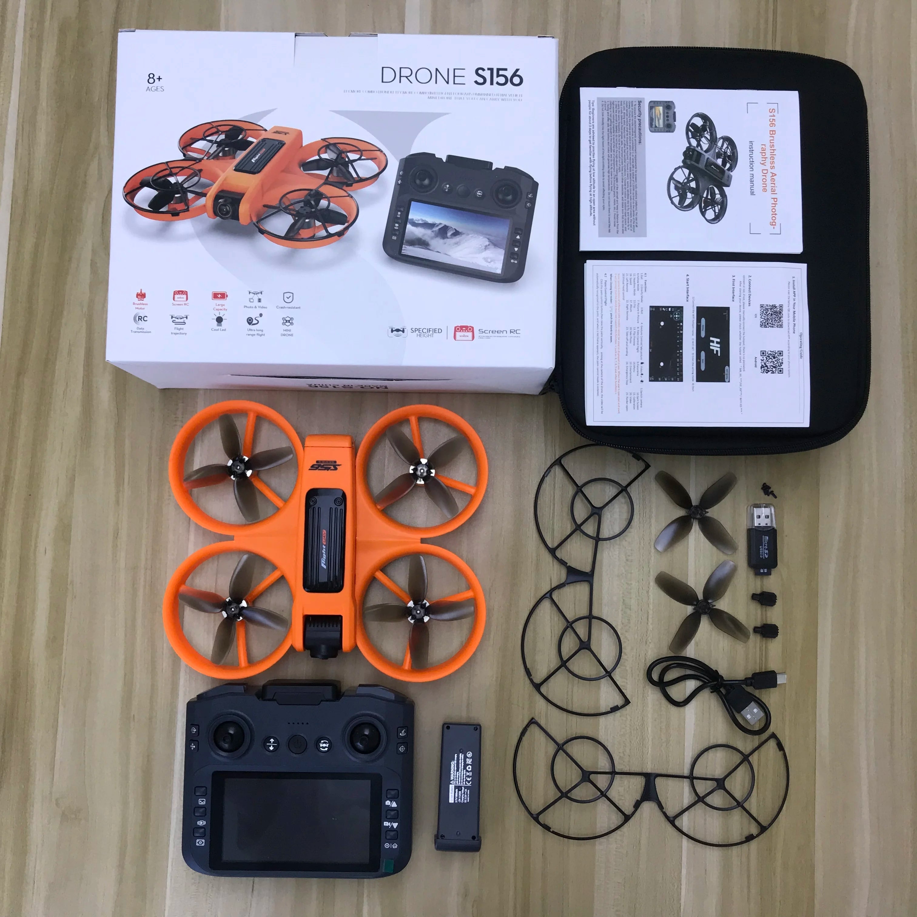 2025 S156 PRO Drone 8K HD Aerial Photography Dual-Camera Dron with Screen Omnidirectional Obstacle Avoidance Drone RC Toy Gift