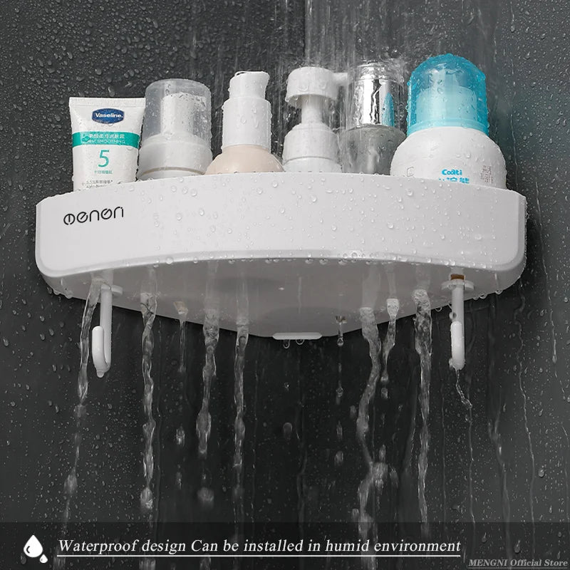 Clearance_MENGNI Bathroom corner shelves Kitchen Storage organization rack Wall Mounted Shampoo Shower shelf Bathroom Accessorie