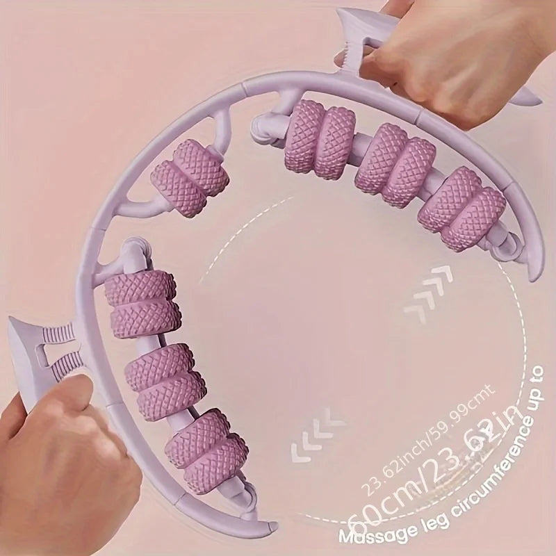 360° Massage Roller Dual Row Leg Slimming Clamp Hand Massager Simulator for Waist Leg Arm Buttocks Muscle Relaxation Health Care
