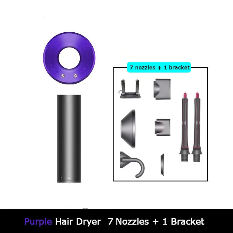 Leafless Hair Dryer New Professional With Flyaway Attachment Negative Ionic Premium Hair Dryers Multifunction Salon Style Tool