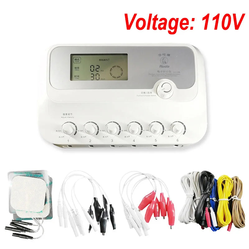 Hwato SDZ III Electro Low-Frequency Acupuncture Stimulator 6 Channels Acupuncture Needle Treatment for Nerve and Muscle Massage