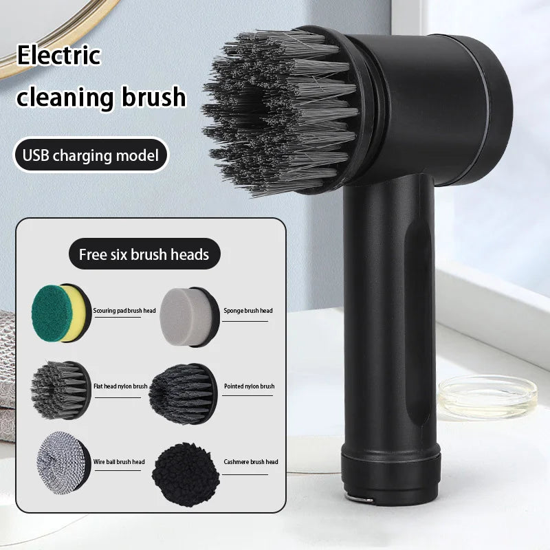 Xiaomi Electric Cleaning Brush Wireless Black High-power Multifunctional Bathroom Waterproof Portable Cleaning Brush Household