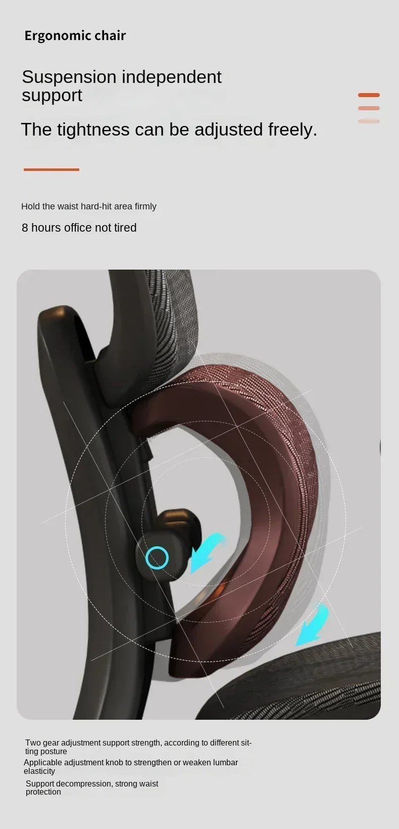 Ergonomic Chair Lumbar Computer Chair Home Comfort Sedentary Gaming Reclining Office Chair for Desk News Chaise Gaming Chair