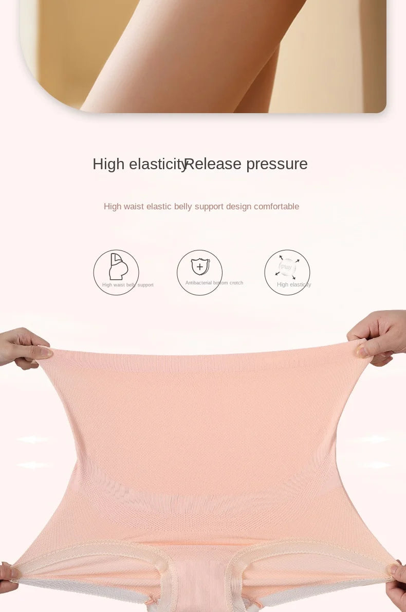 3PCS Maternity Panties High Waist Pregnant Panties Adjustable Belly Support Briefs for Pregnant Women Lace Solid Cozy Intimates