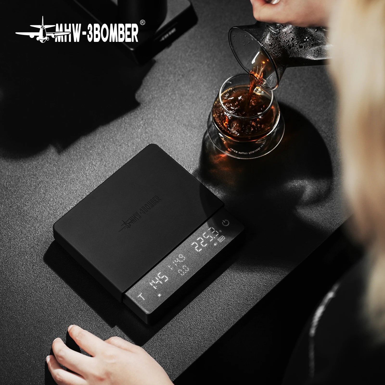 MHW-3BOMBER Upgrade Digital Kitchen Coffee Scale High Precision Rechargeable Espresso Electronic Scale Barista Accessories